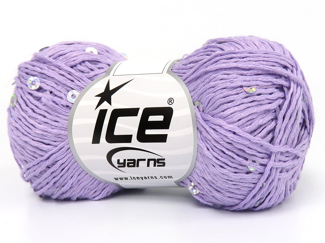 Natural Cotton Light Paillette Lilac fnt2-83373