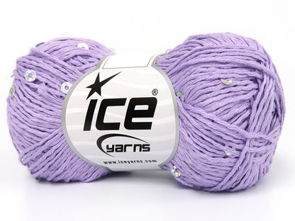 Natural Cotton Light Paillette Lilac fnt2-83373