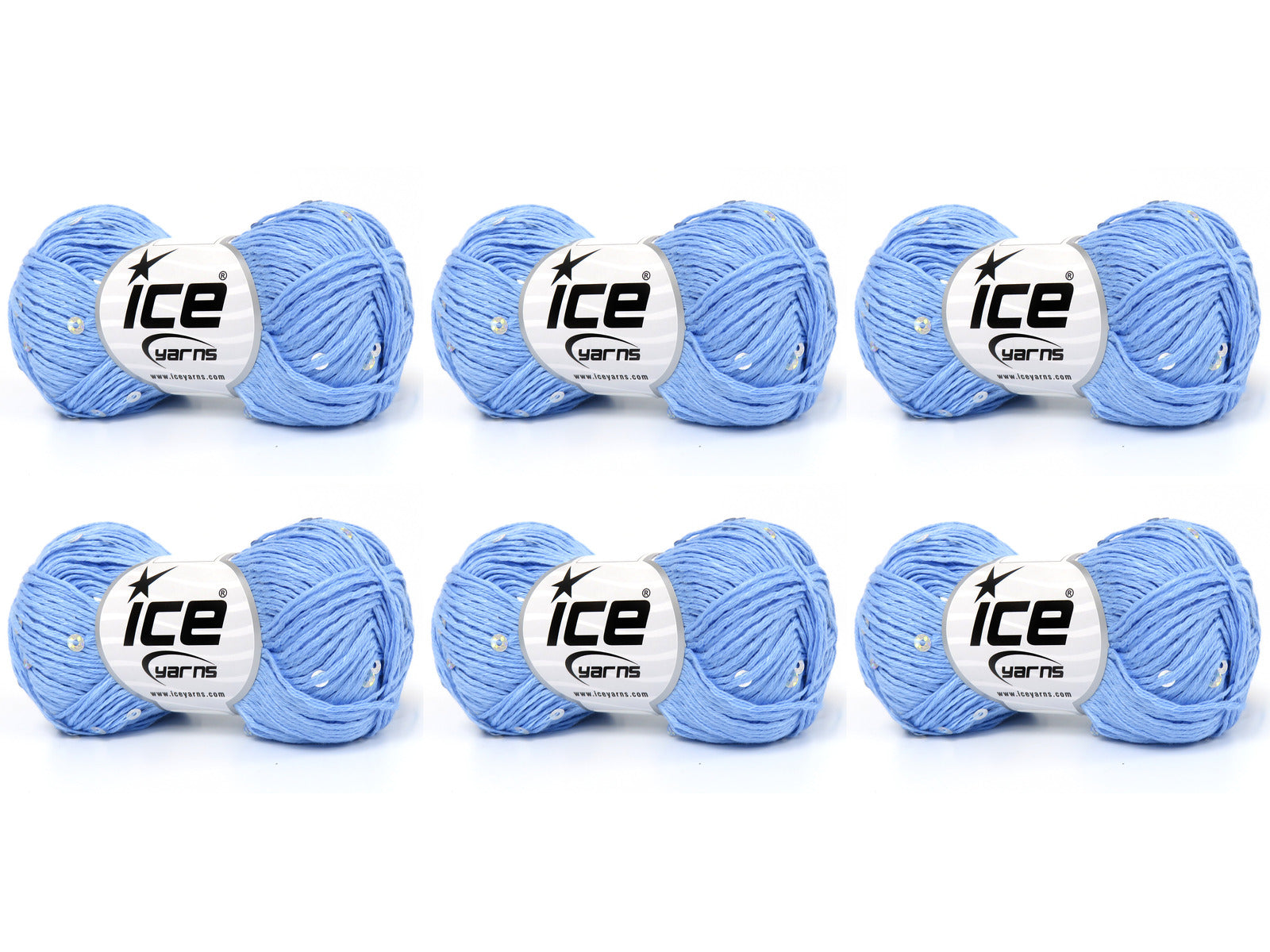 Natural Cotton Light Paillette Light Blue fnt2-83375