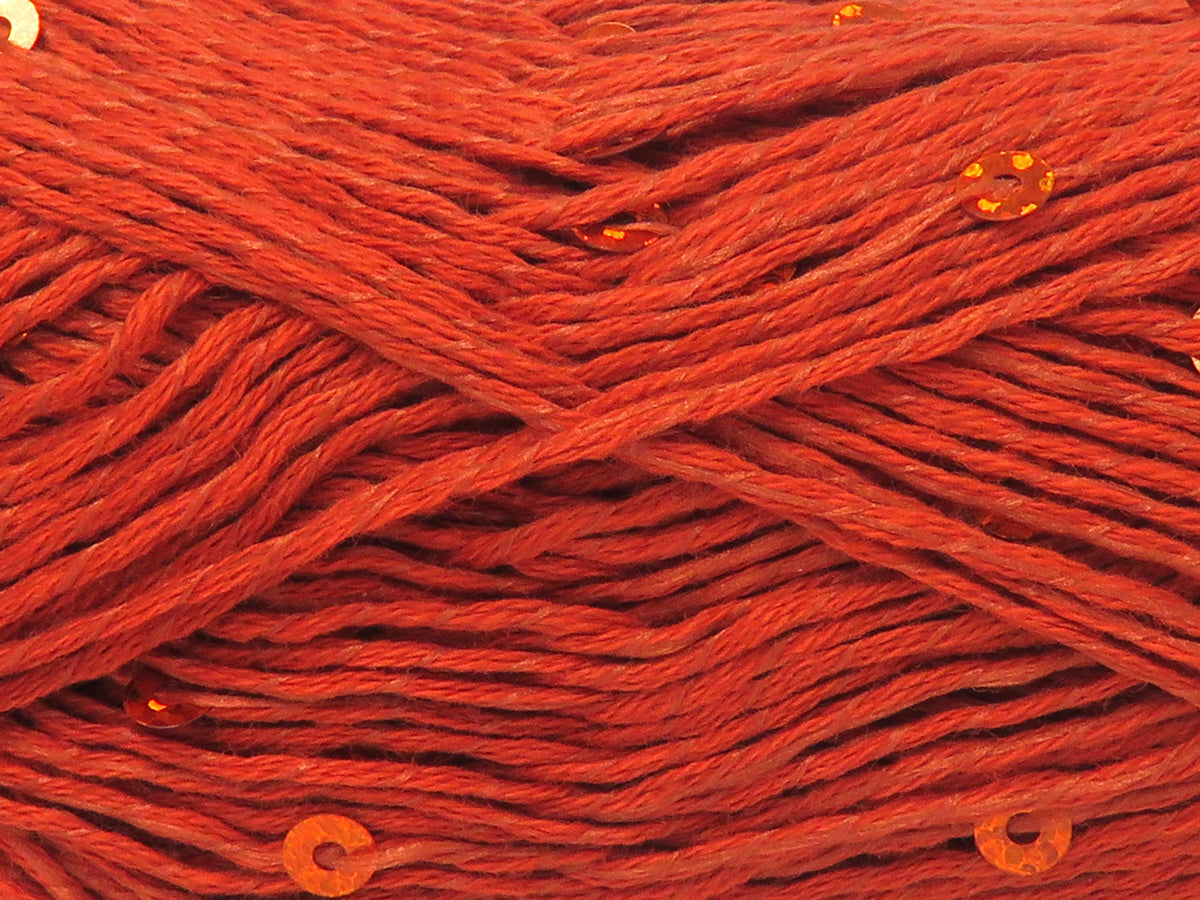 Natural Cotton Light Paillette Copper fnt2-83378