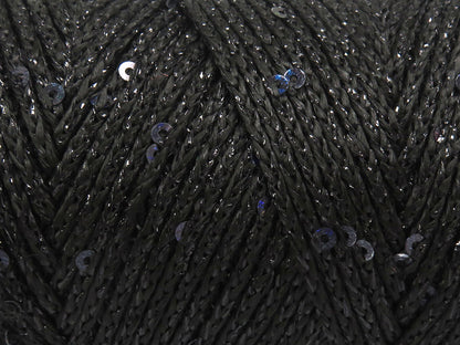 Macrame Glitz Paillette Black fnt2-83444
