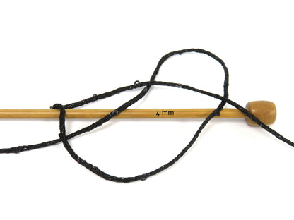 Macrame Glitz Paillette Black fnt2-83444