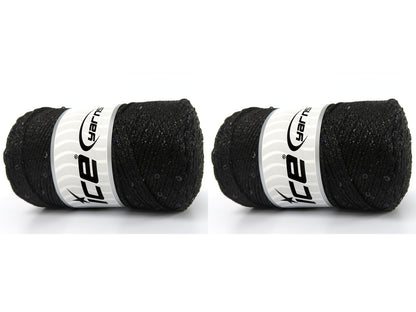 Macrame Glitz Paillette Black fnt2-83444