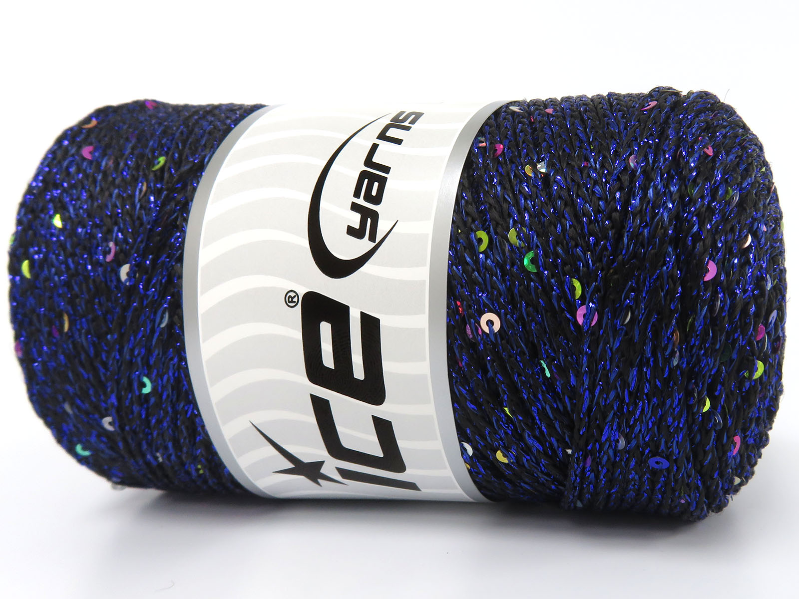 Macrame Glitz Paillette Black, Blue fnt2-83445