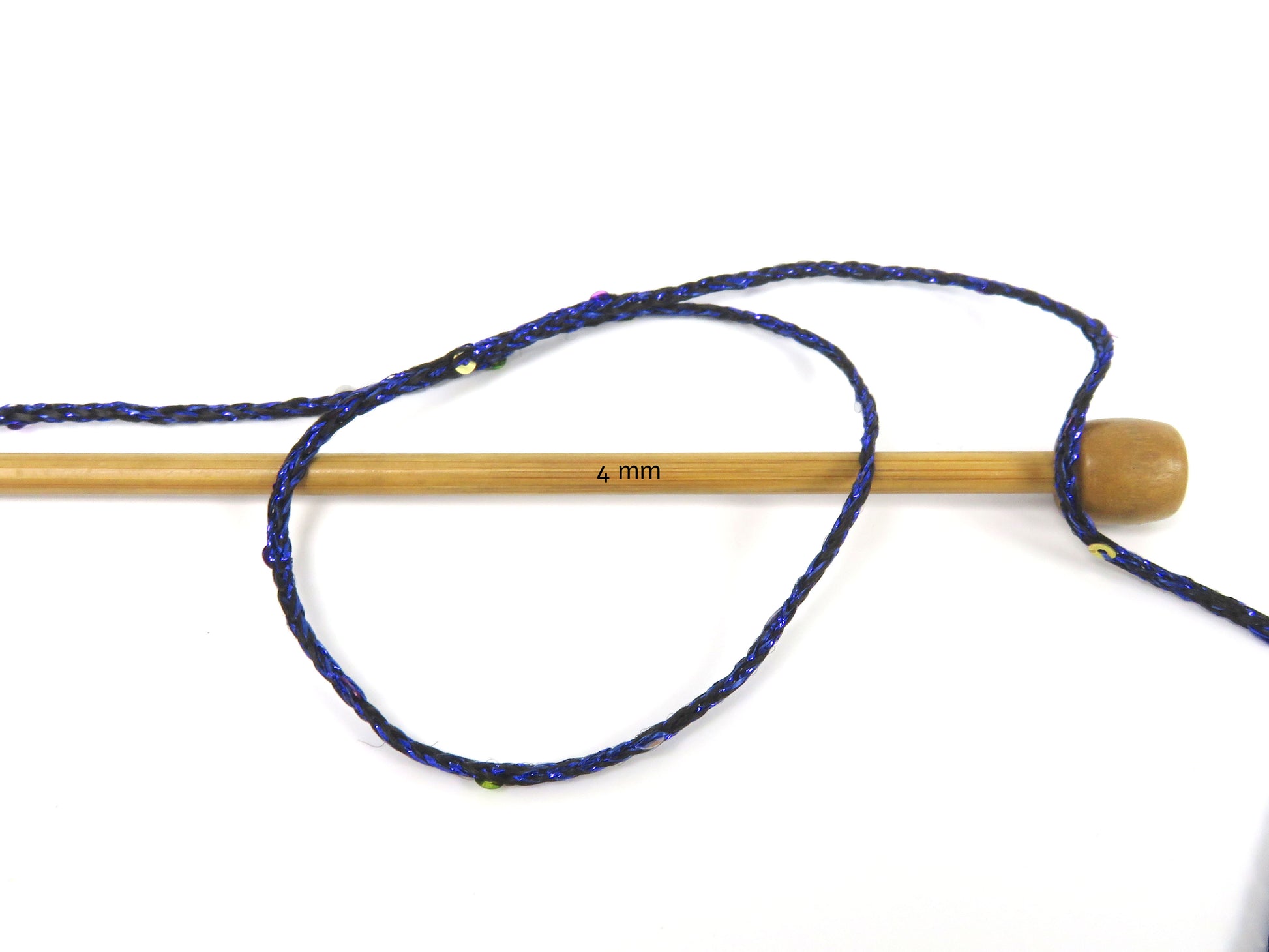 Macrame Glitz Paillette Black, Blue fnt2-83445
