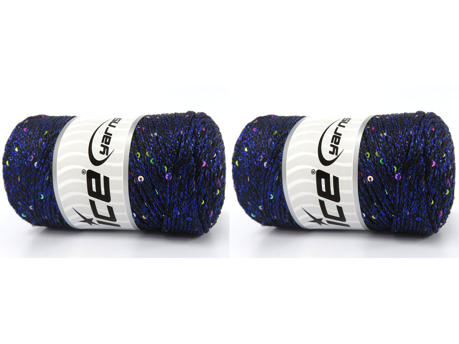 Macrame Glitz Paillette Black, Blue fnt2-83445