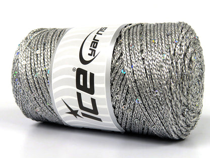 Macrame Glitz Paillette Silver, Grey fnt2-83446