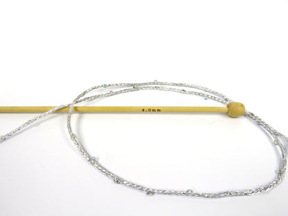 Macrame Glitz Paillette Silver, Grey fnt2-83446