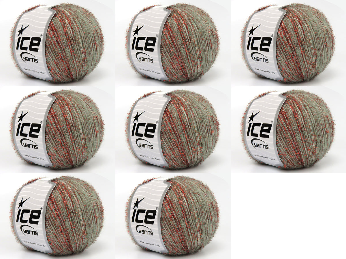 Tommy Wool Glitz Light Water Green, Copper fnt2-83471