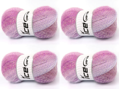 Mohair Pastel Pink Shades, Lilac Shades, Salmon fnt2-83490