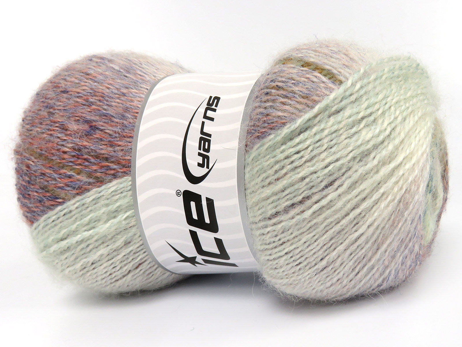 Mohair Pastel Blue, Salmon, Green Shades, Cream fnt2-83492