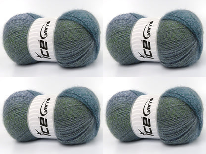 Mohair Pastel Blue Shades, Green Shades fnt2-83493