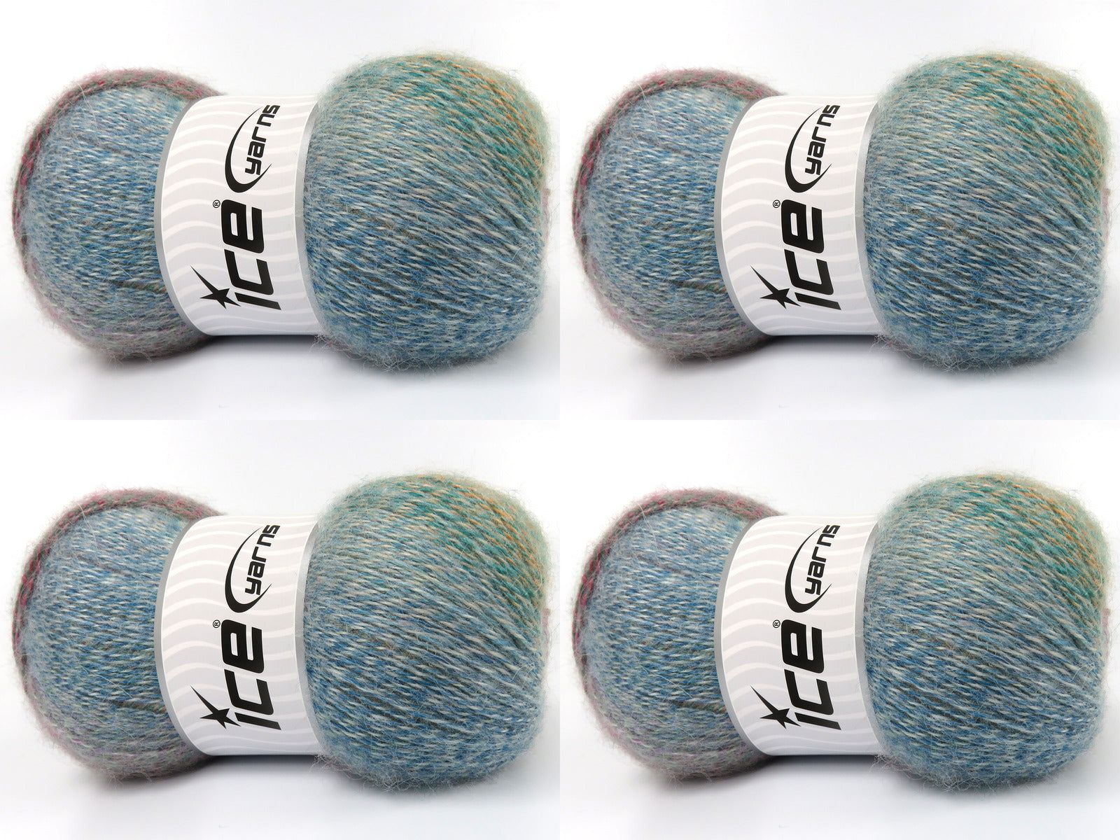 Mohair Pastel Green, Salmon, Purple, Cream, Orange, Fuchsia fnt2-83494