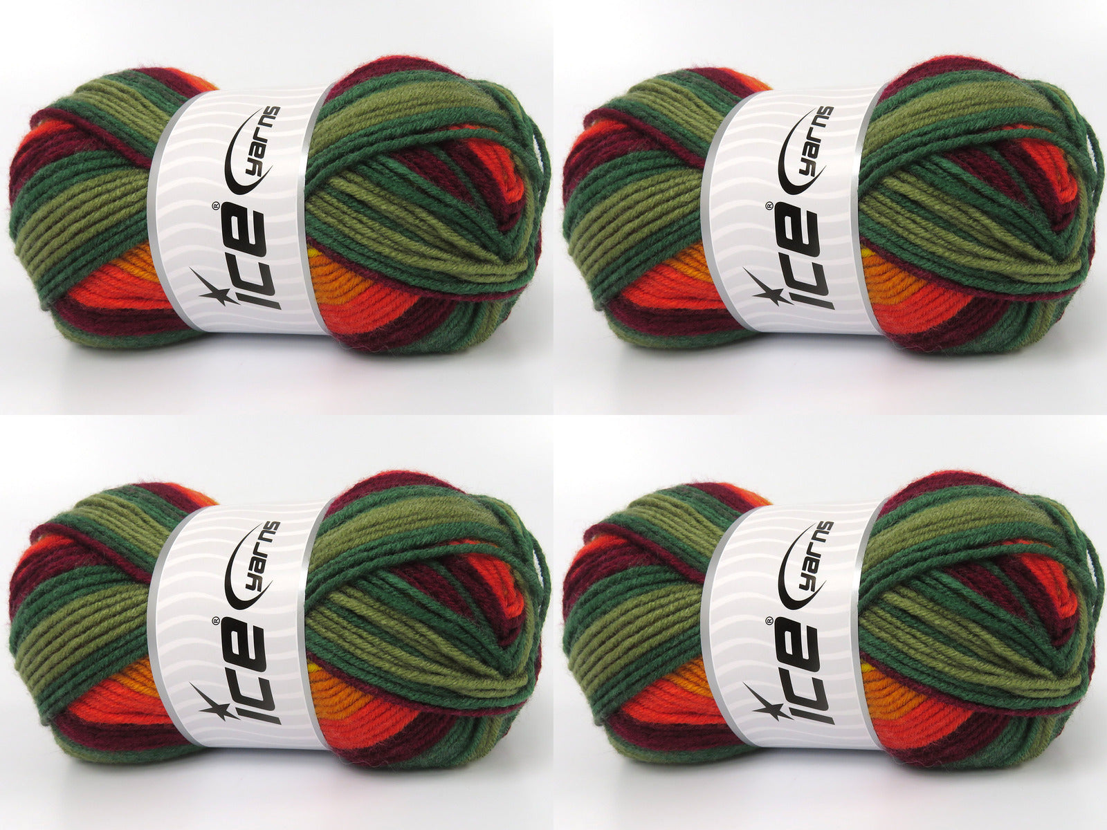 Nice Baby Green Shades, Burgundy Shades, Orange, Gold fnt2-83502