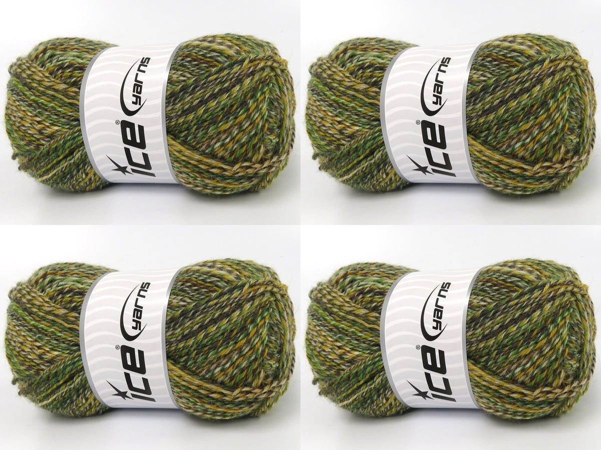 Smart Sock Green Shades, Yellow, Brown fnt2-83524