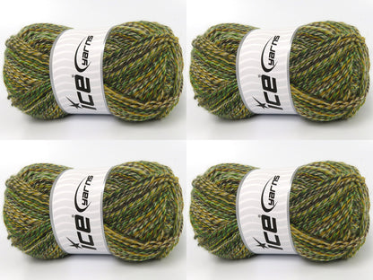 Smart Sock Green Shades, Yellow, Brown fnt2-83524