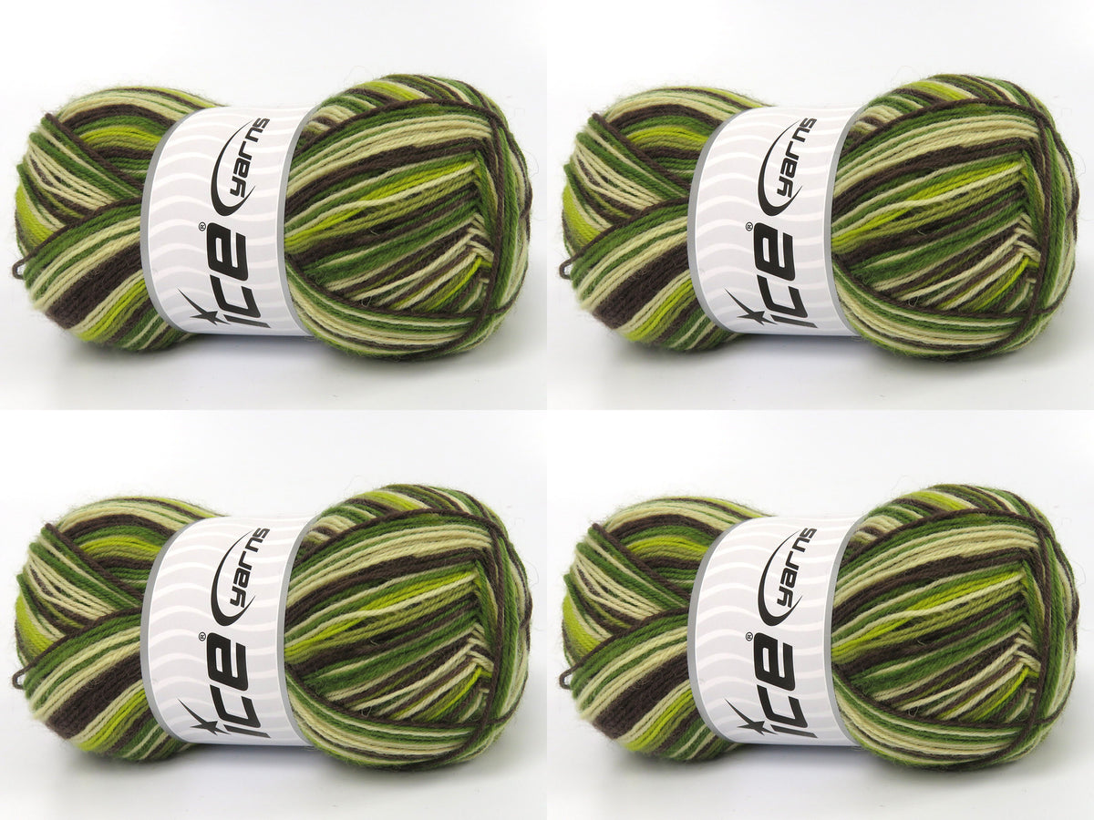 Smart Sock Green Shades, Brown Shades, Cream fnt2-83535