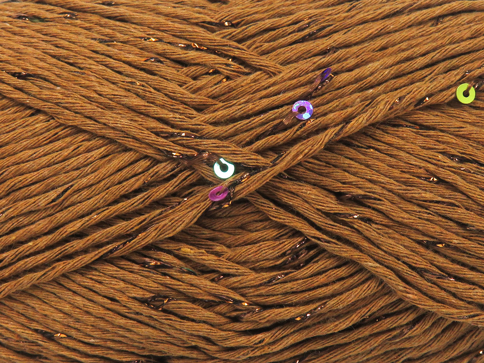 Natural Cotton Paillette Brown fnt2-83571