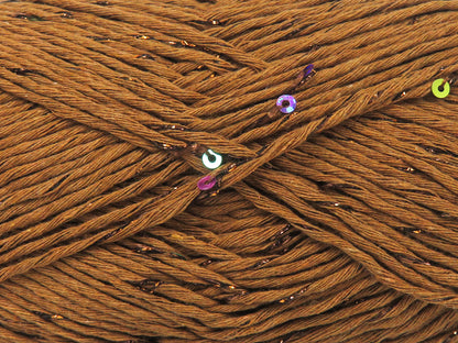 Natural Cotton Paillette Brown fnt2-83571