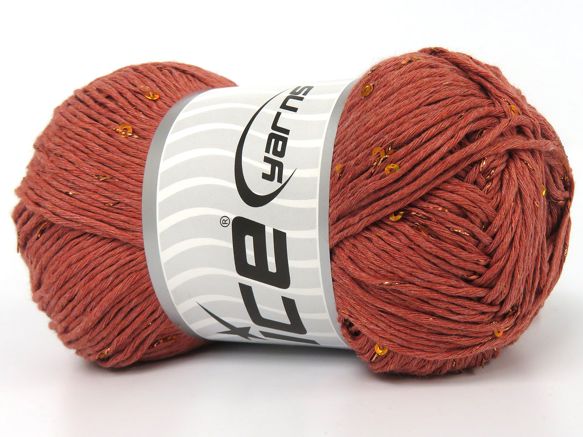 Natural Cotton Paillette Light Copper fnt2-83572