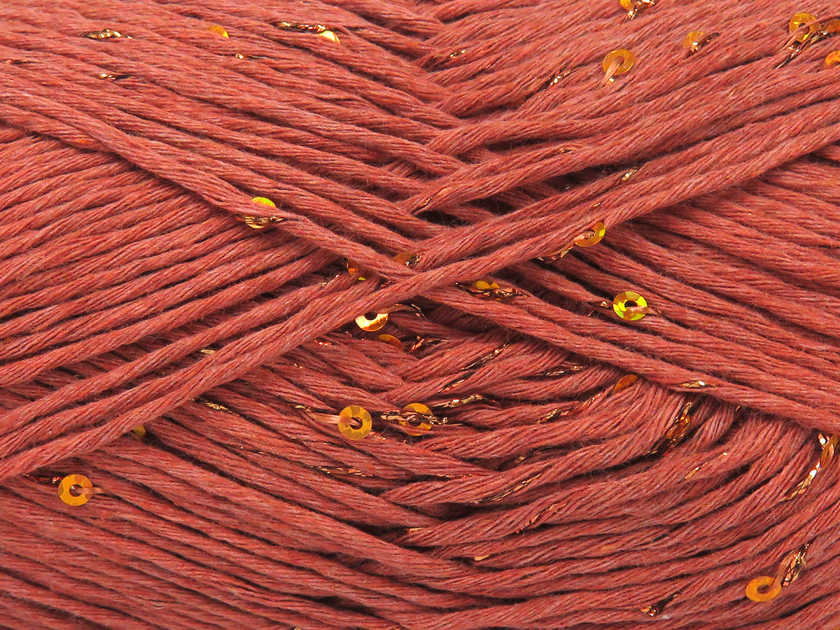 Natural Cotton Paillette Light Copper fnt2-83572