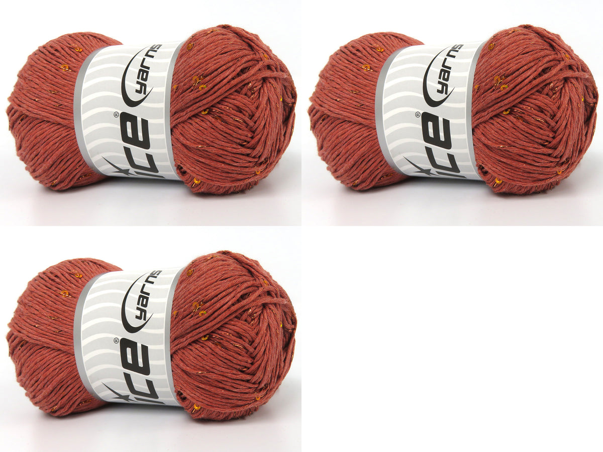 Natural Cotton Paillette Light Copper fnt2-83572