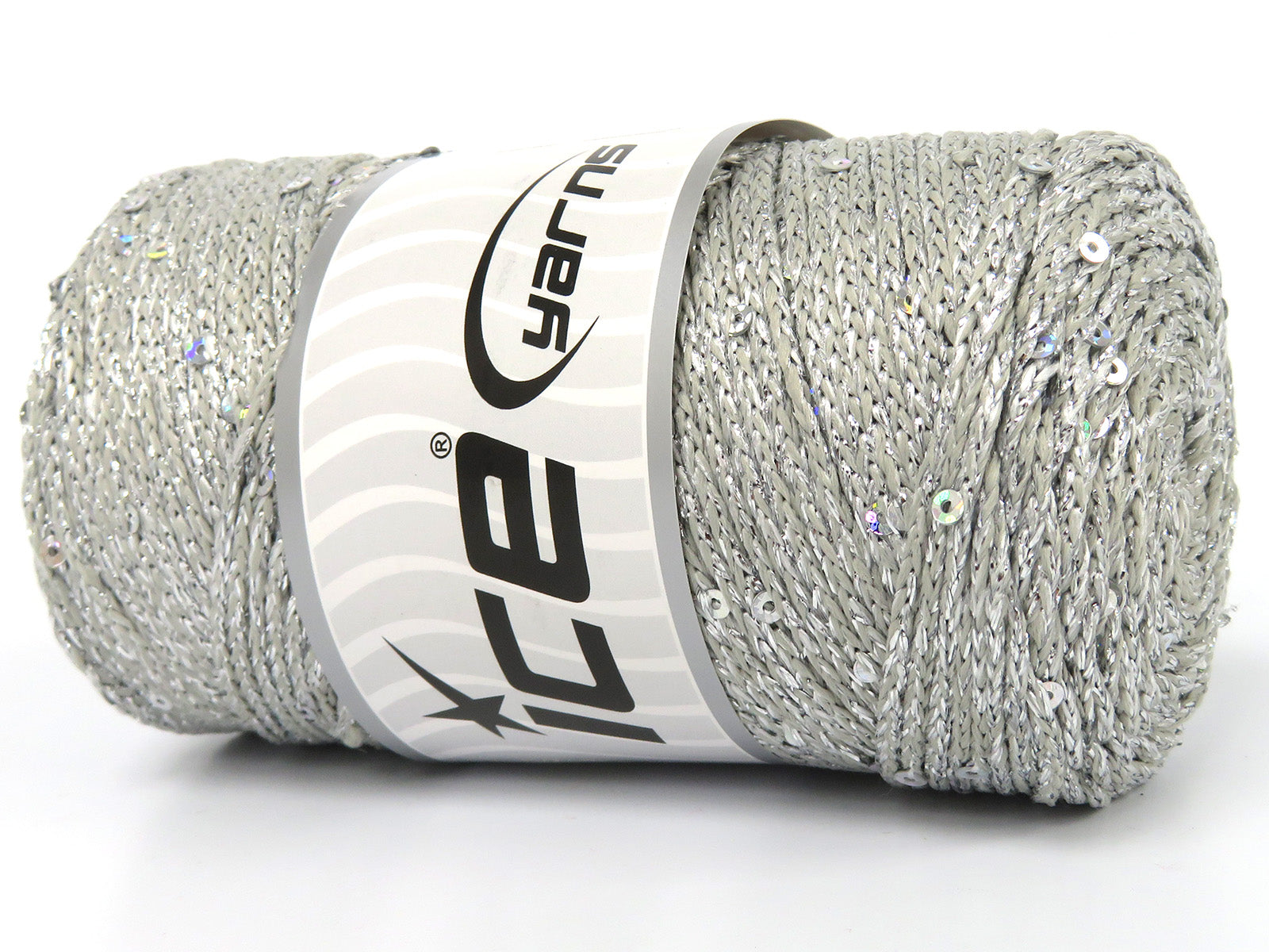 Macrame Glitz Paillette Light Silver fnt2-83573