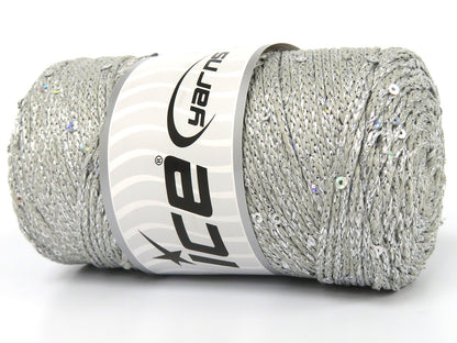 Macrame Glitz Paillette Light Silver fnt2-83573