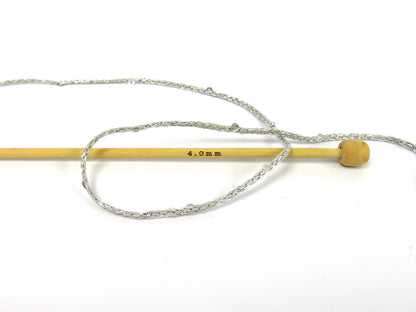 Macrame Glitz Paillette Light Silver fnt2-83573