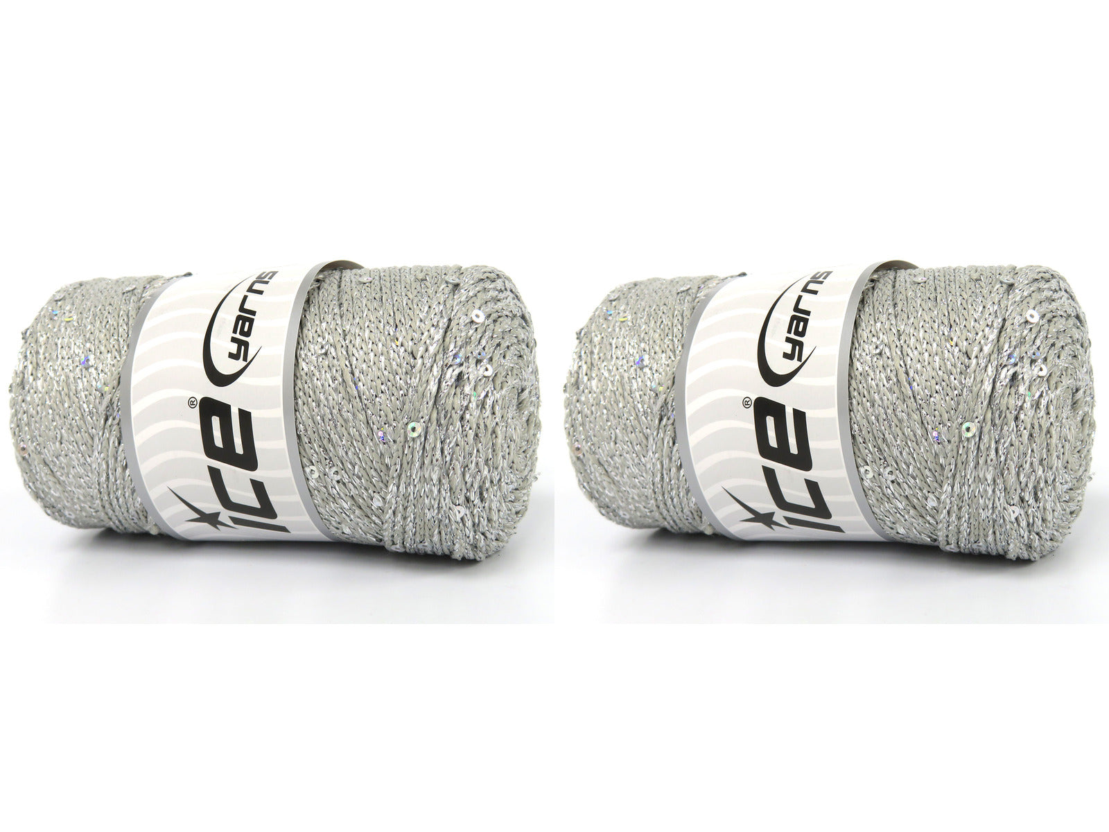 Macrame Glitz Paillette Light Silver fnt2-83573