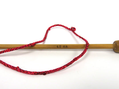 Macrame Glitz Paillette Red fnt2-83578