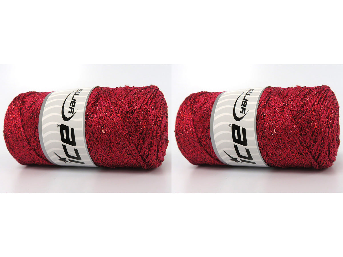 Macrame Glitz Paillette Red fnt2-83578