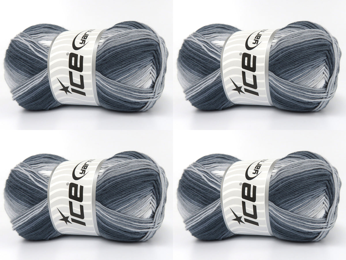 Cotton Magic Grey Shades, Light Blue Shades fnt2-83585