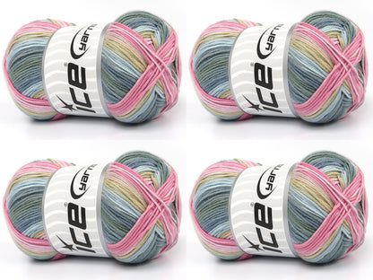 Cotton Magic Grey Shades, Pink Shades, Blue Shades, Light Camel fnt2-83586