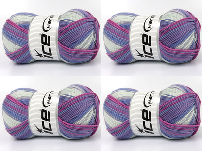Cotton Magic Lilac Shades, Pink, Light Blue fnt2-83588