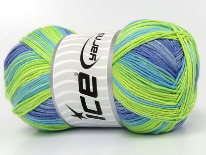 Cotton Magic Green Shades, Turquoise, Lilac Shades fnt2-83589