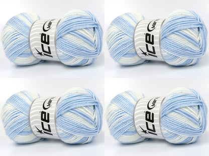 Baby Bamboo Magic Blue Shades, White fnt2-83591