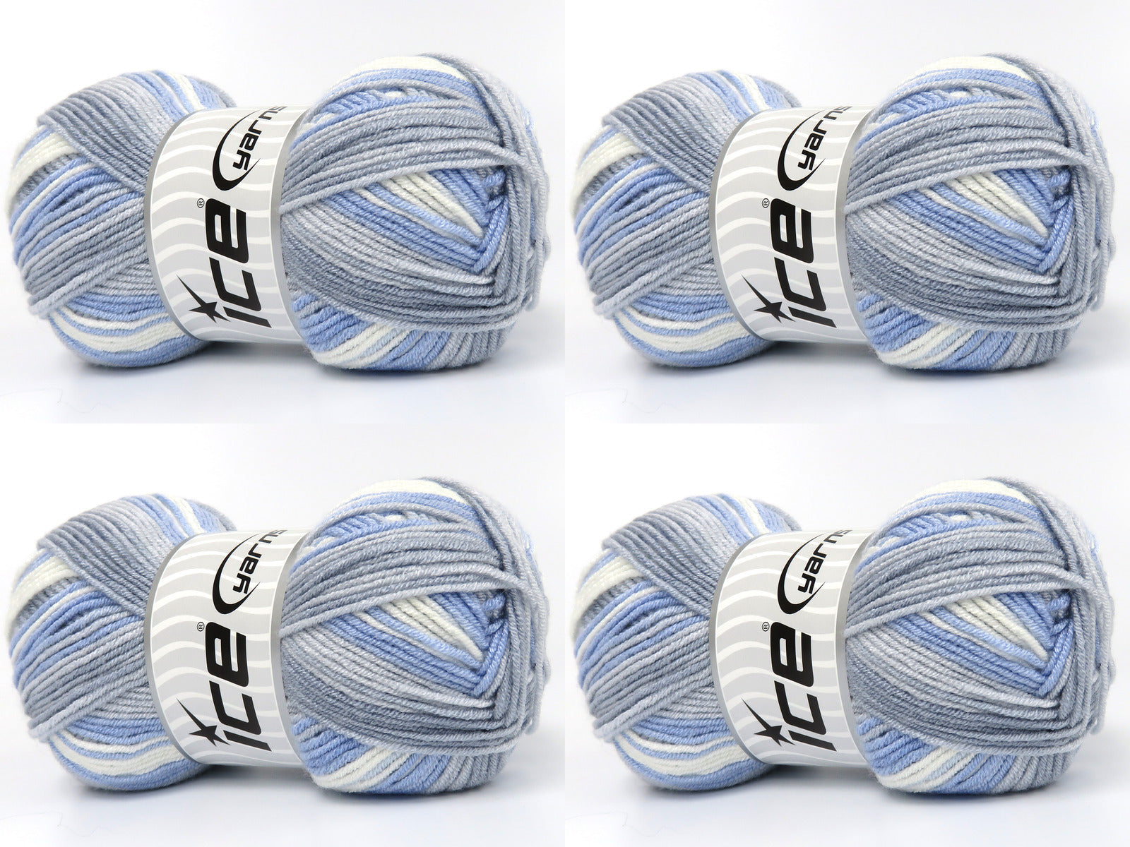 Baby Bamboo Magic Blue Shades, Light Grey, White fnt2-83597