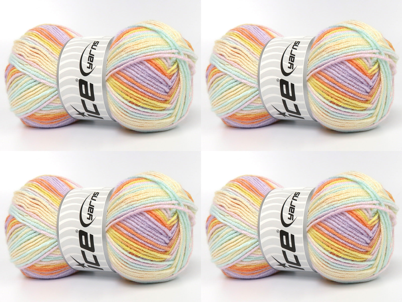 Baby Bamboo Magic Lilac, Yellow Shades, Orange, Pink, Mint Green fnt2-83604