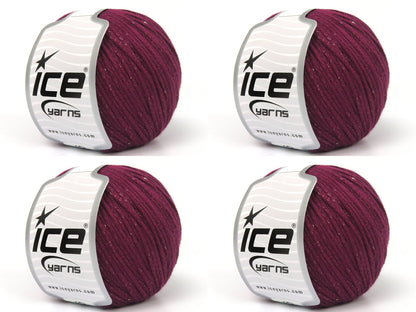 Viscose Glitz Burgundy fnt2-83616