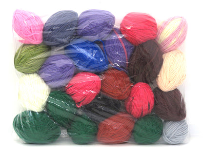 Mixed Lot Multicolor Plain Leftover Yarns fnt2-83687