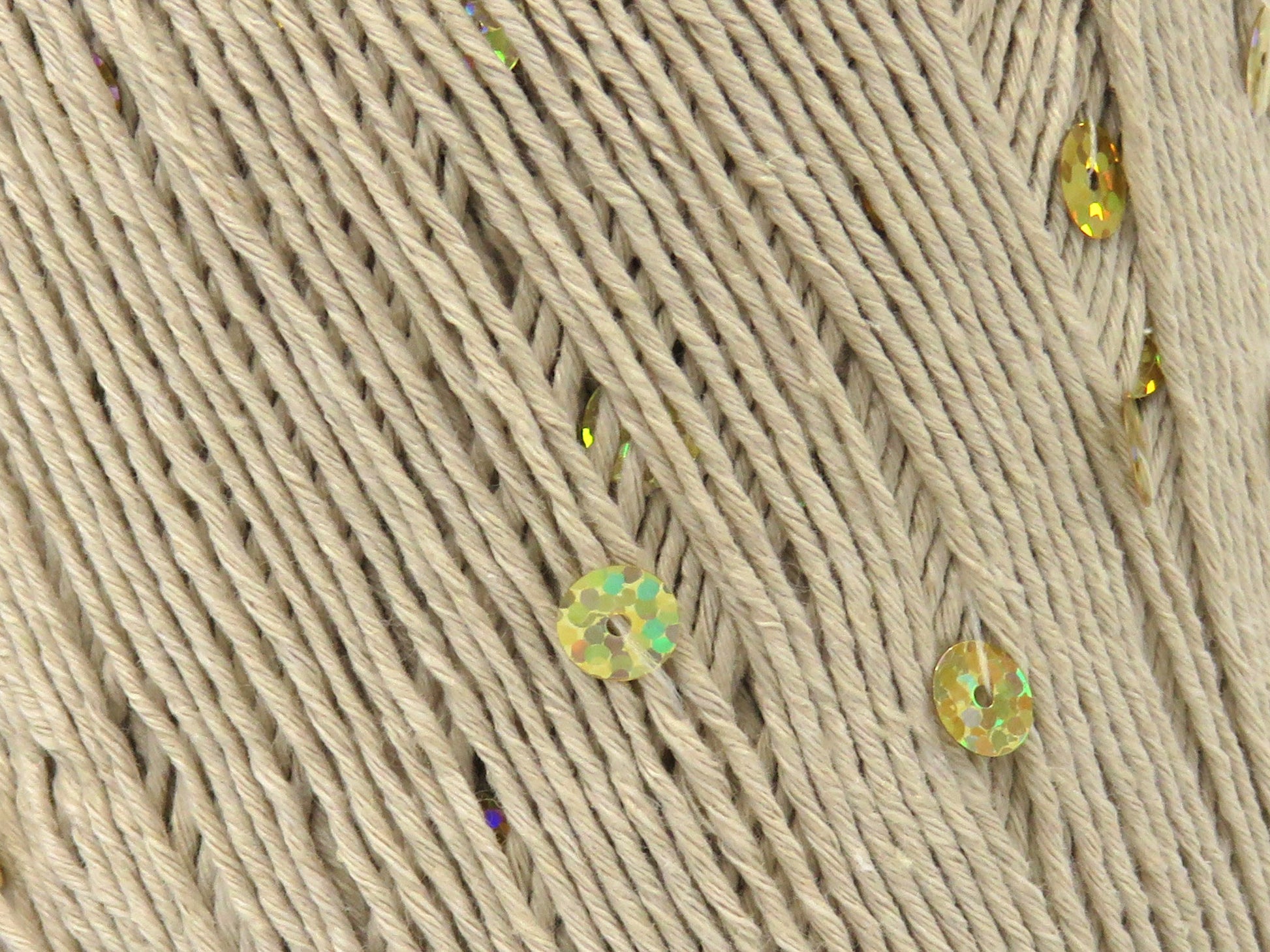 Cotton Paillette Fine Light Camel  fnt2-83774