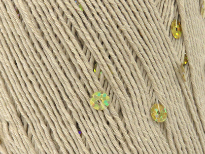 Cotton Paillette Fine Light Camel  fnt2-83774