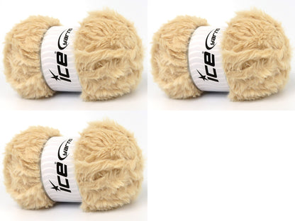 Bunny Fur Dark Cream fnt2-83826