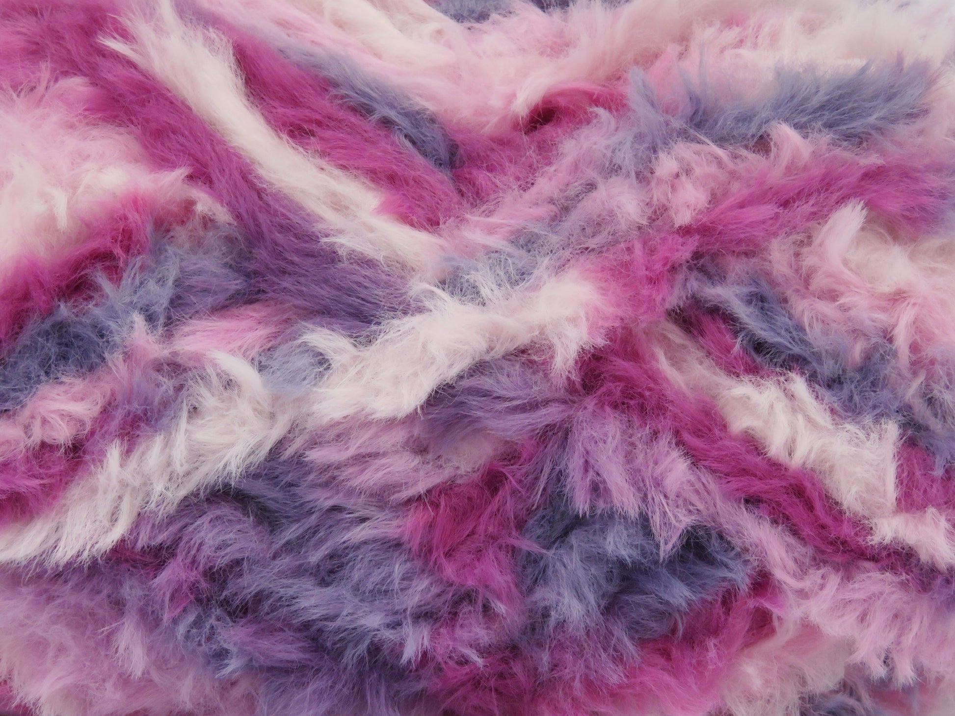 Bunny Fur Multicolor Greyish Lilac, Pink Shades, White fnt2-83862