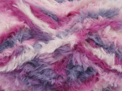 Bunny Fur Multicolor Greyish Lilac, Pink Shades, White fnt2-83862