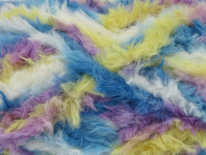 Bunny Fur Multicolor Yellow, Blue, Pink, Lilac, White fnt2-83864