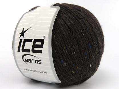 Baby Alpaca Tweed Dark Brown fnt2-83929