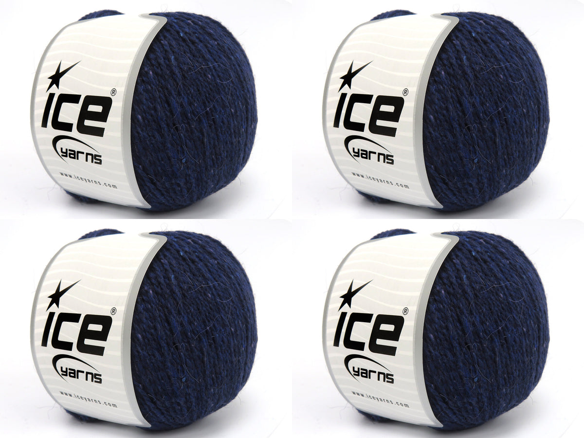 Baby Alpaca Tweed Navy fnt2-83947