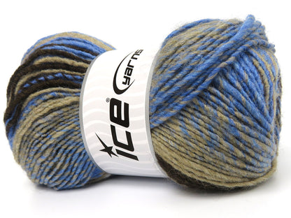 Anatolia Wool Cord Brown Shades, Blue fnt2-83953